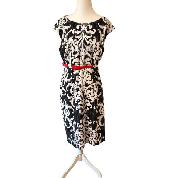 Women’s  Established 1962 damask sheath dress size 12 - Picture 2 of 9